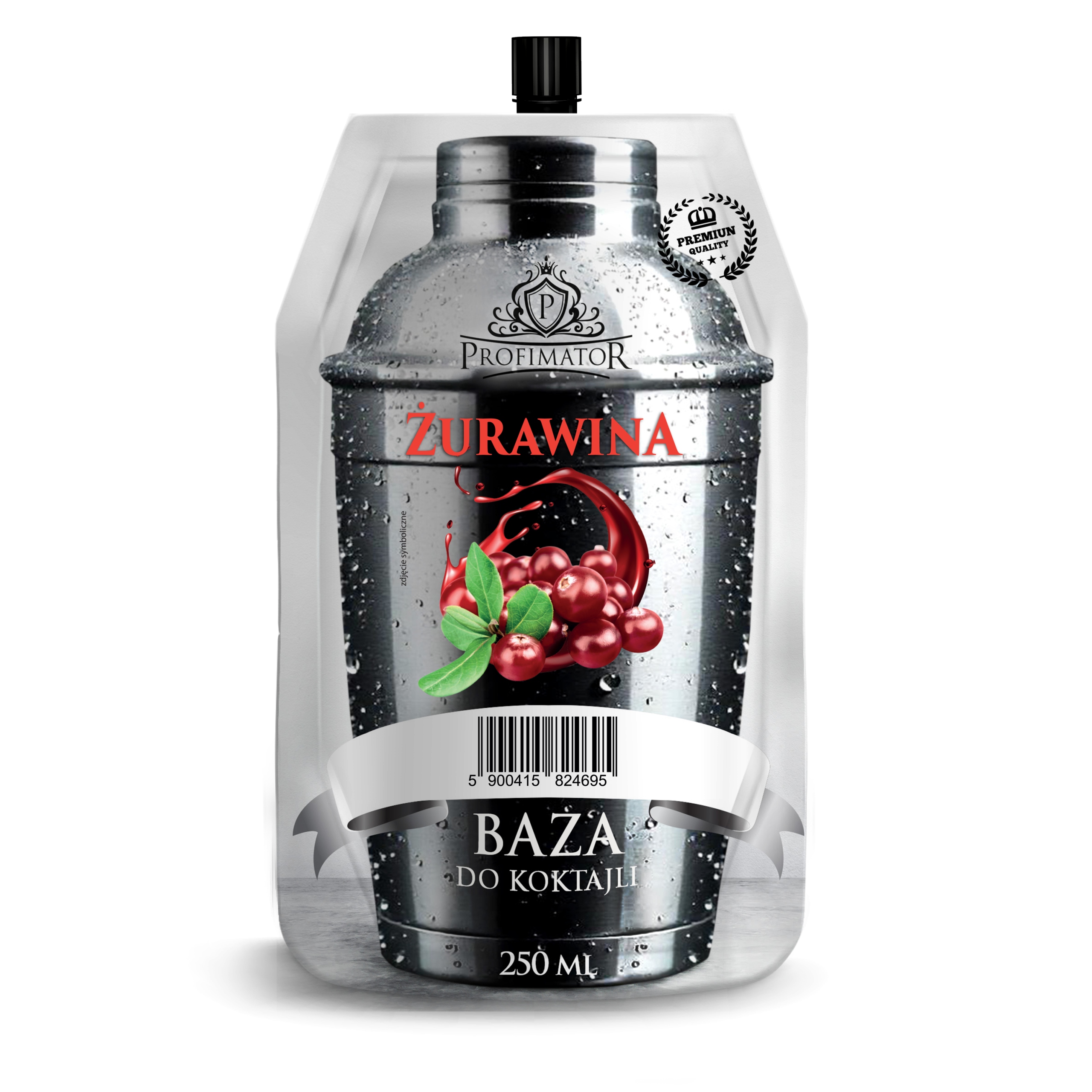 Zaprawka-ZURAWINA-250-ml-PROFIMATOR-baza-do-koktajli-likierow-drinkow Zaprawka ŻURAWINA 250 ml PROFIMATOR baza do koktajli likierów drinków - obrazek 1